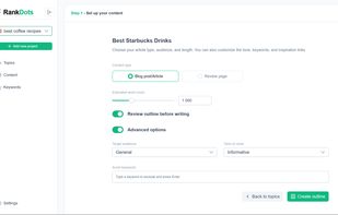 AI content setup