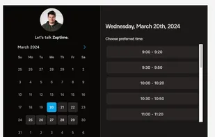 Setting Dark Theme and different accent color inside Zaptime Calendar