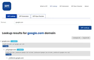 Sender Policy Framework (SPF) screenshot 1