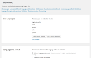 WPML Multilingual CMS screenshot 1