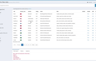 ItemsAPI with angular dashboard (animated gif)