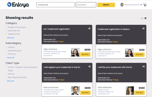 Search for legal solutions in our marketplace.