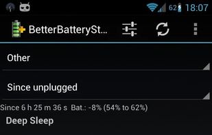 BetterBatteryStats screenshot 1