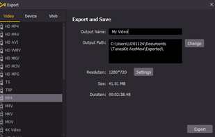 TunesKit AceMovi Video Editor screenshot 3