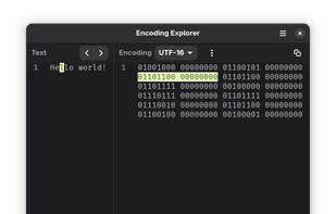 Encoding Explorer screenshot 1