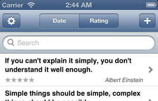 Quotebook screenshot 1