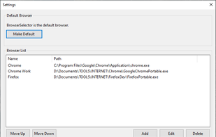 BrowserSelector screenshot 1