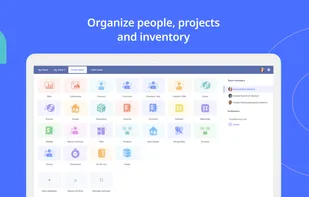 Organize people, projects and inventory