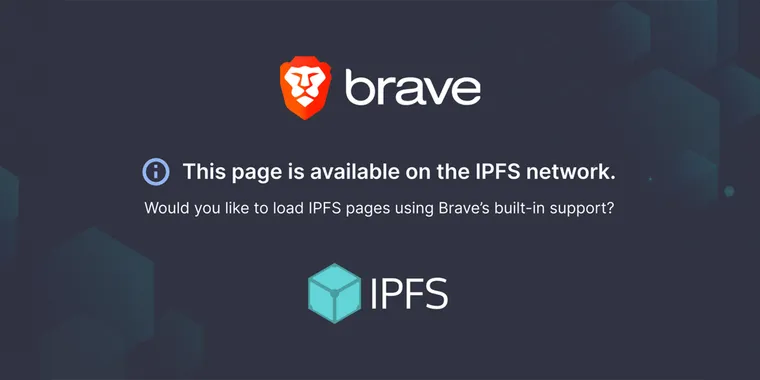 Brave Browser adds IPFS Infobar for enhanced content retrieval and personalized browsing image