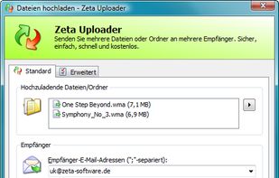 Main window of the Window client