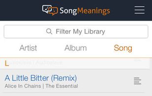 SongMeanings screenshot 1