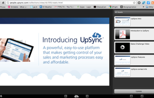 UpSync's powerpoint-like presentation tools works and looks the same on all supported platforms and devices.