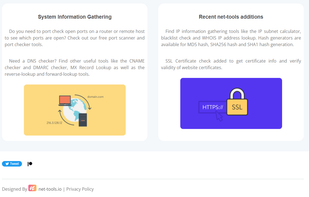Net-Tools.io screenshot 2