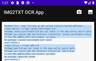 IMG2TXT OCR App screenshot 1