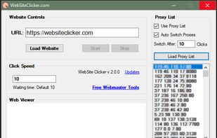 WebSite Clicker screenshot 1