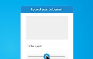 Record your own voicemails for voicemail drop
