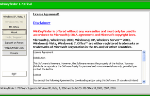 WinKeyFinder screenshot 1