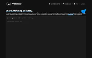 AnonPaste screenshot 1