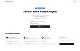 Bluesky Meter screenshot 1