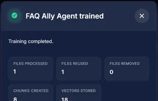 AI Agent learns from your data!