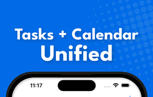 Timeline View with tasks, calendar events and reminders - ios app