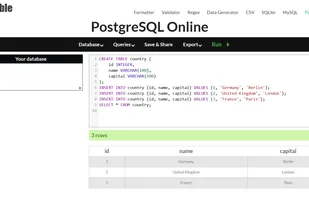 PostgreSQL playground