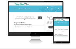 Small SEO Tools Responsive Snapshot For PC and Tablet.