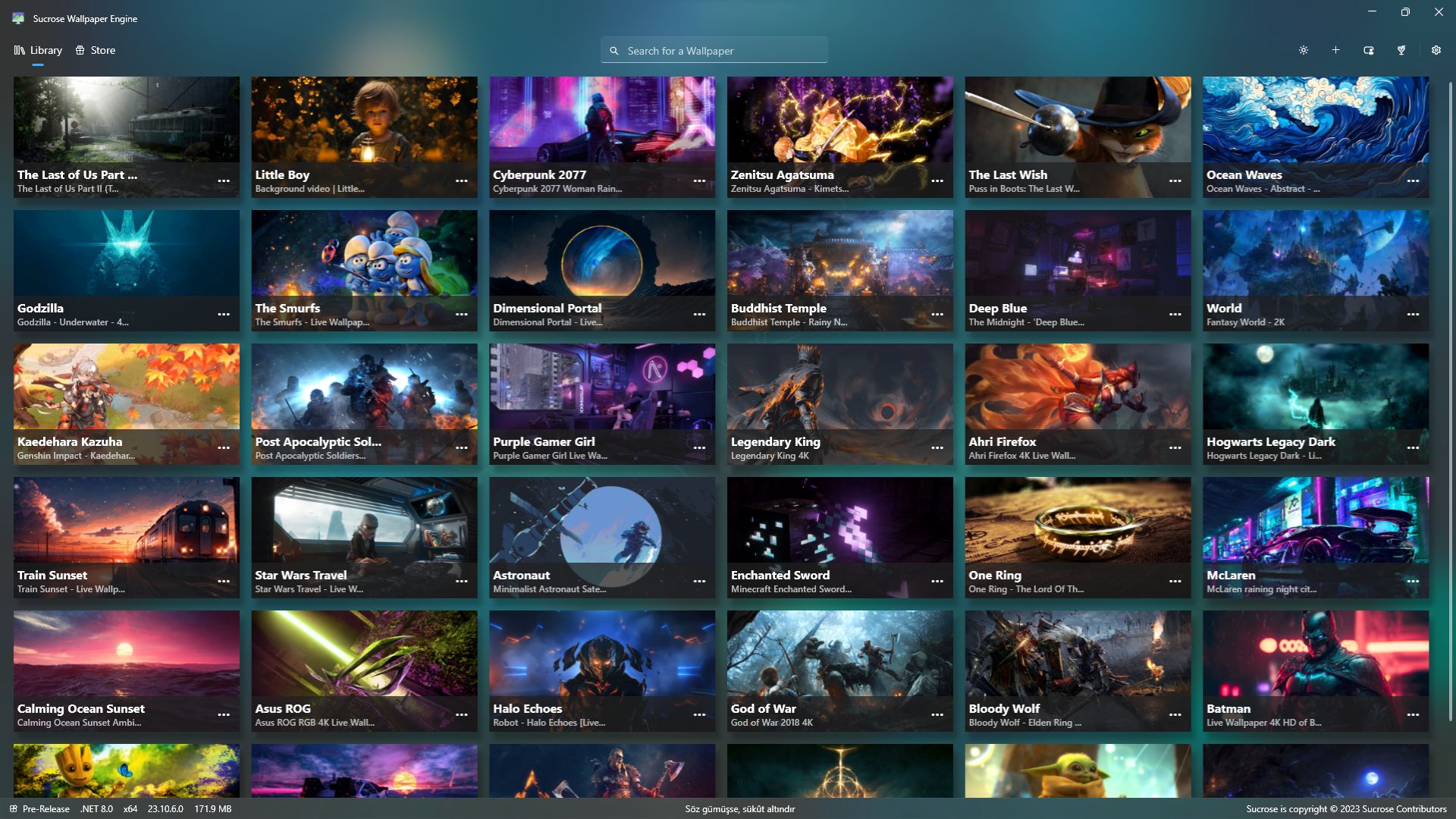 Wallpaper Engine has a library of live wallpapers that will spruce up your  setup.
