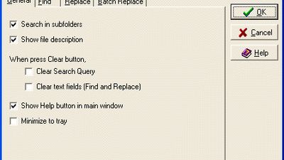 Options dialog