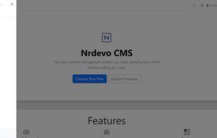 Admin navigation
Move easily from any page on your site with admin navigation.