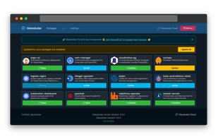 Glasskube screenshot 1