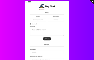 StegCloak screenshot 1