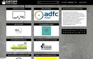 LAUTI group page which lists all the groups