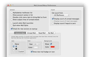 Mail Unread Menu screenshot 2