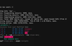 nav CLI screenshot 1