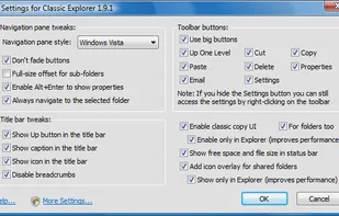 Explorer Settings