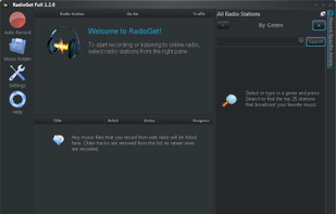 RadioGet blank Screen