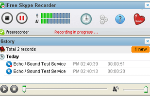 iFree Skype Recorder screenshot 1