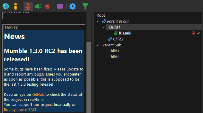 Mumble VOIP program's first major release in 10 years, 1.3.0, includes over 3,000 changes image