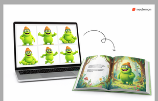 Create consistent cartoon characters that look identical across every scene of your story.