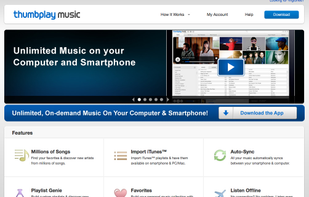 Thumbplay Music screenshot 1