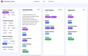 Boilerplates 4 SaaS screenshot 1