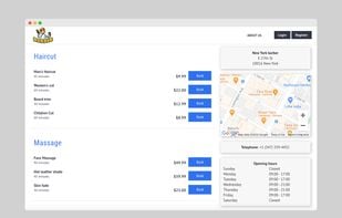 Bok.to allows you to build an attractive booking page using your own brand and list all of your services, with the ability to add price options and other information if necessary.