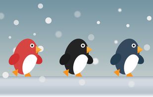 Penguin Run, Cartoon screenshot 1