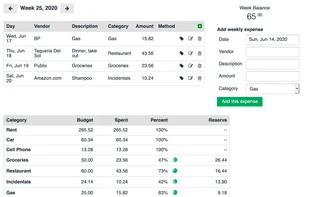 BudgetMyWay screenshot 1