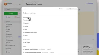 Evernote improves search with a centered modal and smarter suggestions image