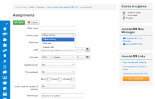 JoomLMS screenshot 3