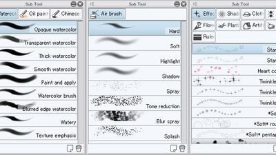 Wide variety of built-in tools, brushes, and effects