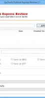 SysTools Outlook Express Restore screenshot 1