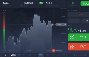 IQ Option binary options demo screenshot 2